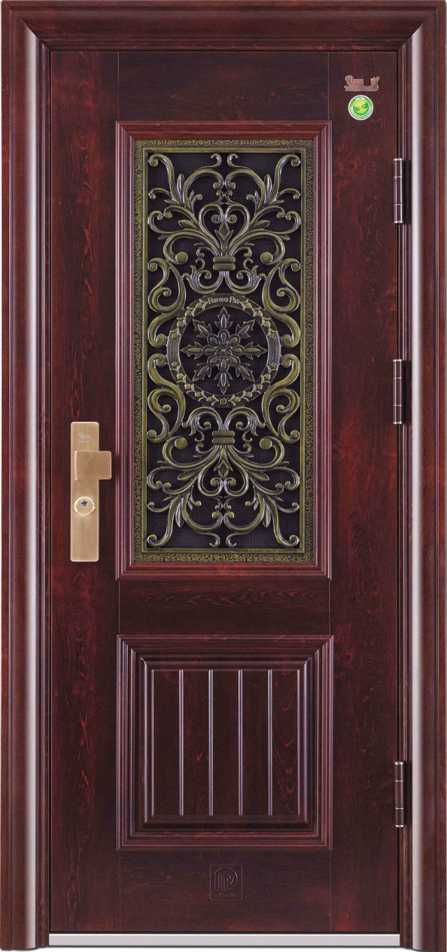 盼盼防盗门79花复古防盗门门中门厂家免费安装